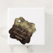 Rustic Mason Jar Lantern Wedding Vielen Dank Geschenkanhänger (Beispiel)