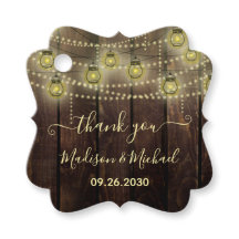 Rustic Mason Jar Lantern Wedding Vielen Dank