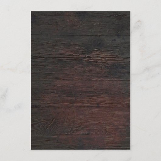 Rustic Mason Jar Lights Hochzeitsinformation Gast Begleitkarte (Rückseite)