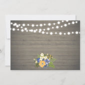 Rustic Mason Jar Paares Polterabend Einladung (Rückseite)