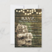 Rustic Mason Jar R.S.V.P.-Karte RSVP Karte (Vorderseite)