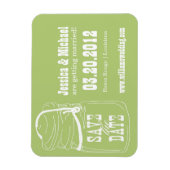 Rustic Mason Jar Save the Date Magnet (Vertikal)