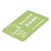 Rustic Mason Jar Save the Date Magnet (Linke Seite)