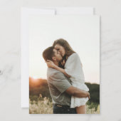 Rustic Mason Jar Save the Date mit Foto Einladung (Rückseite)