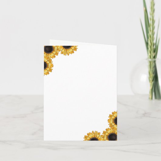 Rustic Mason Jar Sunblumen Danke Karte (Rückseite)