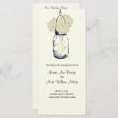 Rustic Mason Jar und Hydrangeas Programm (Vorne/Hinten)