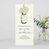 Rustic Mason Jar und Hydrangeas Programm (Stehend Vorderseite)