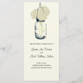 Rustic Mason Jar und Hydrangeas Programm (Vorderseite)