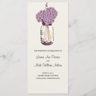 Rustic Mason Jar und Hydrangeas Programm