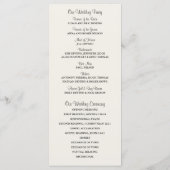 Rustic Mason Jar und Hydrangeas Programm (Rückseite)