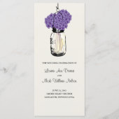 Rustic Mason Jar und Hydrangeas Programm (Vorderseite)