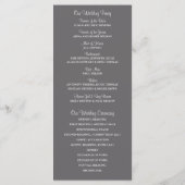 Rustic Mason Jar und Wildblume Daisies Programm (Rückseite)