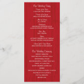 Rustic Mason Jar und Wildblumen Programm (Rückseite)