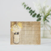 Rustic Mason Jar und Wildblumen | Rezept (Stehend Vorderseite)