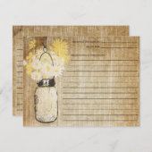 Rustic Mason Jar und Wildblumen | Rezept (Vorne/Hinten)