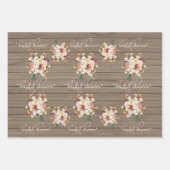 Rustic Mason Jar Watercolor Pesonalized Wedding Wr Geschenkpapier Set (Vorderseite 3)