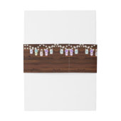 Rustic Mason Jar Wedding Einladung Bly Band (Rückseitenbeispiel)