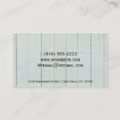 Rustic Mason Jar Wedding Planner Business Card Visitenkarte (Rückseite)