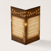 Rustic Mason Jar Wedding Programmvorlage (Vorderseite)