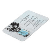 Rustic Mason Jar & Wildblumen Save the Date Magnet (Linke Seite)