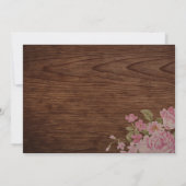 Rustic Mason Jar & Wood Brautparty Einladung (Rückseite)