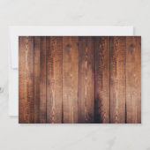 Rustic Mason jar wood monogram photo Save the Date Einladung (Rückseite)