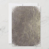 Rustic Mason Jars Gipskraut Niedlich Baby Dusche Einladung (Rückseite)