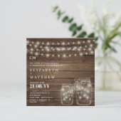 Rustic Mason Jars Lights Wood Budget Hochzeit (Stehend Vorderseite)