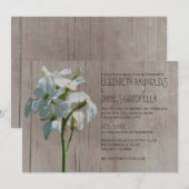Rustic Matthiola Hochzeit Einladungen (Vorne/Hinten)