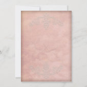 Rustic Mauve Elegant Hochzeitseinladungen Einladung (Rückseite)