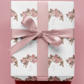 Rustic Mauve Floral Geschenkpapier