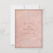 Rustic Mauve Wedding Save the Date Cards (Rückseite)