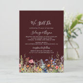 Rustic Meadow Botanical We Still Do Vow Renewal Einladung (Stehend Vorderseite)