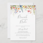 Rustic Meadow Brunch with the Bride Shower Einladung (Vorderseite)