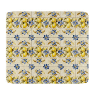 Rustic Mediterranean Lemon Tile MH26 Schneidebrett