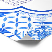 Rustic Mediterranean Wedding with Lemons Poster (Ecke)