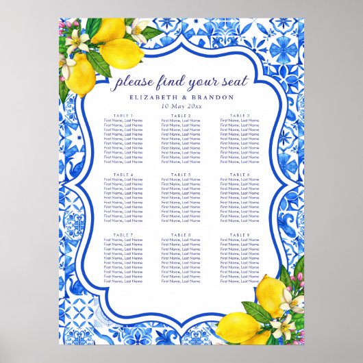 Rustic Mediterranean Wedding with Lemons Poster (Vorne)