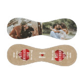 Rustic Mein bester Freund je Rotes Herz 2 Fotos Baseball (Paneele)