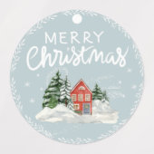 Rustic Merry Christmas Candle Patch Etiketten (Design 2)