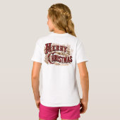 Rustic Merry Christmas  T-Shirt (Schwarz voll)