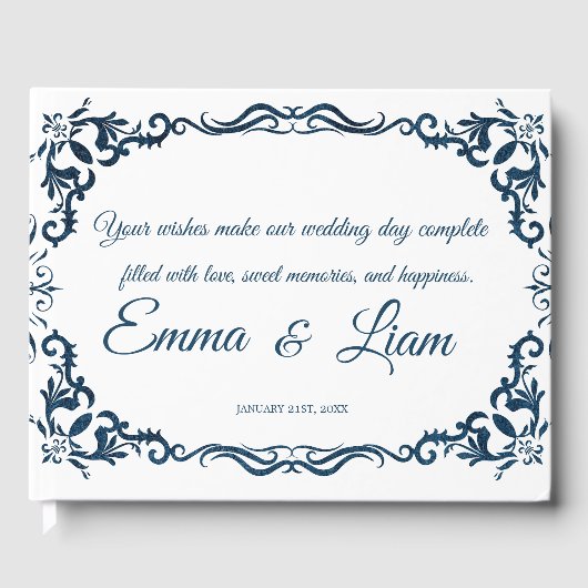 Rustic Mexican Wedding Guest Book Gästebuch (Vorderseite)