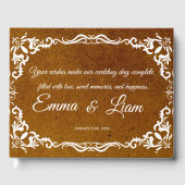 Rustic Mexican Wedding Guest Book  Gästebuch (Vorderseite)