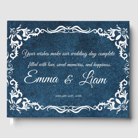 Rustic Mexican Wedding Guest Book Gästebuch (Vorderseite)