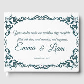 Rustic Mexican Wedding Guest Book Gästebuch (Vorderseite)