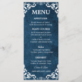 Rustic Mexican Wedding Menu Card Menükarte (Vorderseite)