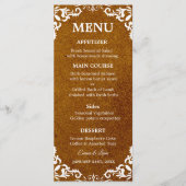 Rustic Mexican Wedding Menu Card Menükarte (Vorderseite)