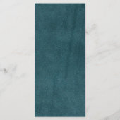 Rustic Mexican Wedding Menu Card Menükarte (Rückseite)