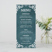 Rustic Mexican Wedding Menu Card Menükarte (Stehend Vorderseite)