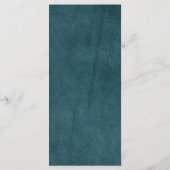 Rustic Mexican Wedding Menu Card Menükarte (Rückseite)