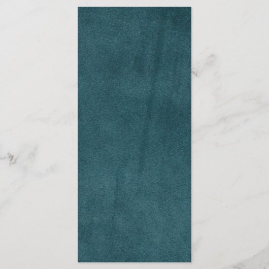 Rustic Mexican Wedding Menu Card Menükarte (Rückseite)